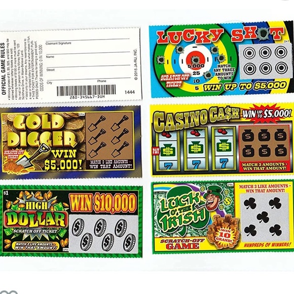 Fake Lottery Ticket Scratch Tickets (5 Tickets) Prank Gag Winning Tickets - Picture 9 of 16